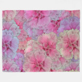 Roze anjers in  stijl fleece deken (Voorkant (Horizontaal))