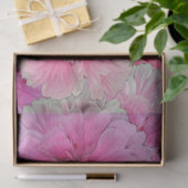 Roze anjers in vintage stijl  tissuepapier (Geschenk)
