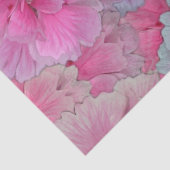 Roze anjers in vintage stijl  tissuepapier (Detail)