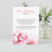 Roze anjers informatiekaartje (Staand voorkant)