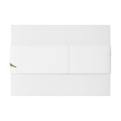 Roze Anjers Luxe Moderne Bloemen Bruiloft Uitnodigingen Wikkel (Achterkant Voorbeeld)