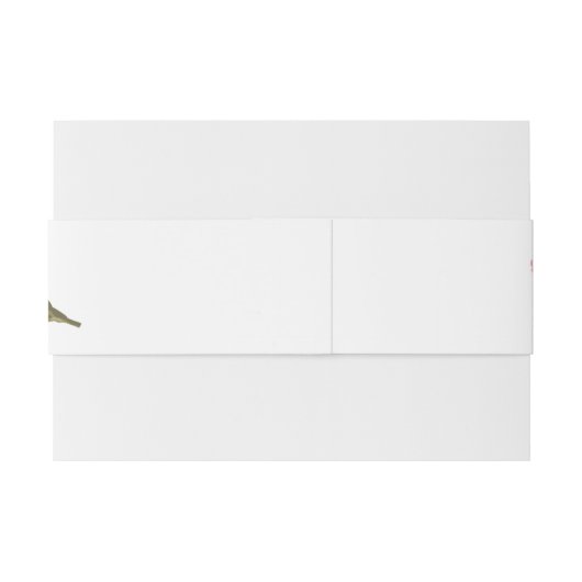 Roze Anjers Luxe Moderne Bloemen Bruiloft Uitnodigingen Wikkel (Achterkant Voorbeeld)