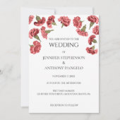 Roze Anjers Moderne Bloemen Custom Kaart (Voorkant)