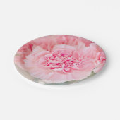 Roze anjers papieren bordje (Gekanteld)