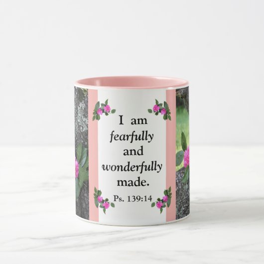 Roze anjers Psalm Mok (Midden)