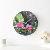 Roze anjers Psalm Wall klok (Huis)