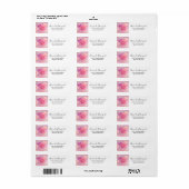 roze anjers stijlvolle foto etiket (Full Sheet)