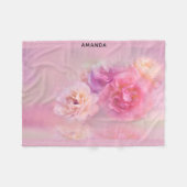  roze anjers stijlvolle fotografie fleece deken (Voorkant (Horizontaal))