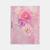  roze anjers stijlvolle fotografie fleece deken (Voorkant)