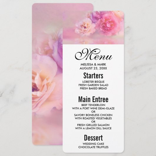  roze anjers stijlvolle fotografie kaart (Voorkant / Achterkant)