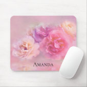  roze anjers stijlvolle fotografie muismat (Met muis)
