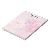  roze anjers stijlvolle fotografie notitieblok (Linkerzijde)