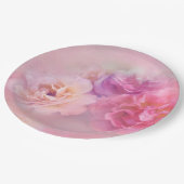  roze anjers stijlvolle fotografie papieren bordje (Gekanteld)
