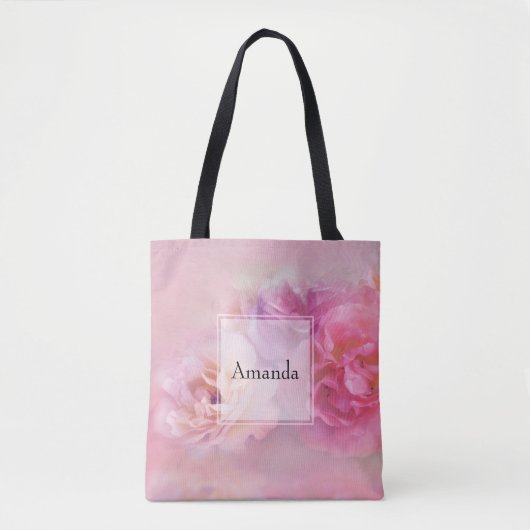  roze anjers stijlvolle fotografie tote bag (Voorkant)