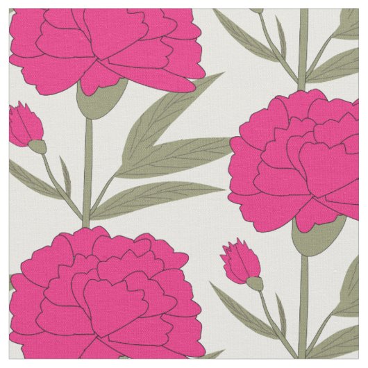 Roze anjers stof (Close Up)