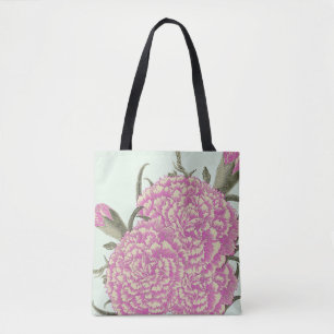 Roze anjers tote bag