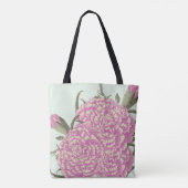 Roze anjers tote bag (Achterkant)