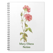 roze anjers - waterverf notitieboek (Voorkant)