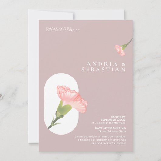 Roze anjerventilator met roze thema Weddenschap In Kaart (Achterkant)