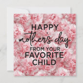 Roze anjerventilator voor Moederdag (Voorkant)