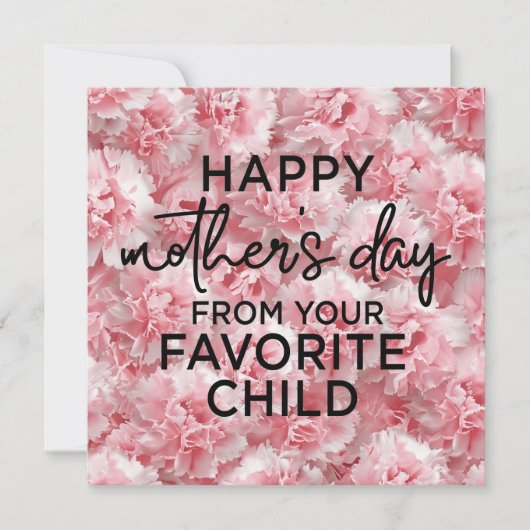 Roze anjerventilator voor Moederdag (Voorkant)