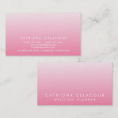Roze anjnenombre gradiënt Visitekaartje (Voorkant / Achterkant)