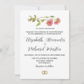 roze anjnynenbruiloft kaart (Voorkant)