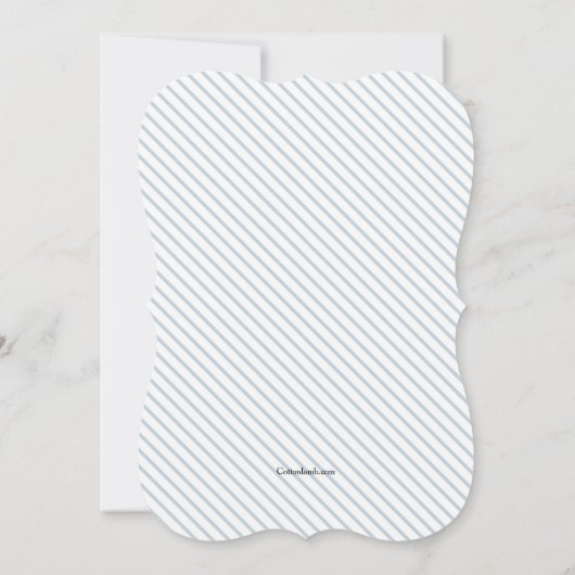 Roze Anker Banner Baby shower Uitnodiging (Achterkant)