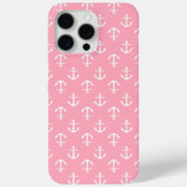 Roze ankerpatroon Case-Mate iPhone case (Achterkant)
