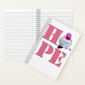 Roze Anna's Hummingbird Foto HOPE 8x5 Notitieboek (Binnen)