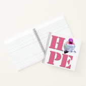 Roze Anna's Hummingbird Foto HOPE 8x8 Notitieboek (Binnen)