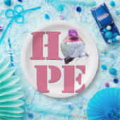 Roze Anna's Hummingbird Foto HOPE Paper Bord (Feest)