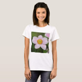 Roze annemon t-shirt (Voorkant volledig)