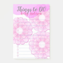 Roze annemone Dingen om post-it notities te doen Post-it® Notes