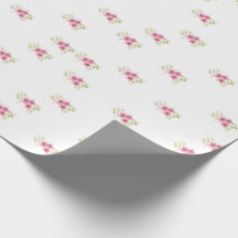 Roze annemonen Verpakkingspapier