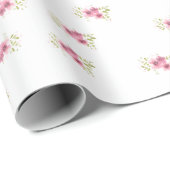 Roze annemonen Verpakkingspapier Cadeaupapier (Rol Hoek)