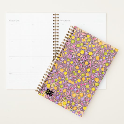 Roze annihilatie, potloodtekening planner (Display)