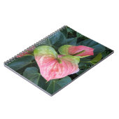 Roze Anthurium Bloemen Bloemstuk Notitieboek (Linkerzijde)