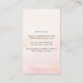 Roze Anthuriums Pampas Grass en Stoffige Roze Roze Visitekaartje (Achterkant)