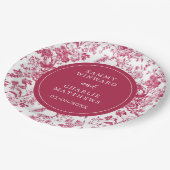 Roze Antiek Chinoiserie bruiloft Papieren Bordje (Gekanteld)