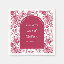 Roze Antiek Chinoiserie Sweet Sixteen Servet