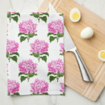 Roze Antiek Hydrangea Illustratiepatroon Theedoek<br><div class="desc">Een wafel geweven keukenhanddoek met een antiek afbeelding van roze hortensia bloesems is een mooie en functionele aanvulling op elke keuken. De wafeltextuur voegt extra absorptie toe aan de handdoek, waardoor het perfect is voor het opruimen van gemorste stoffen of het drogen van de vaat. De roze hortensia bloemen bieden...</div>