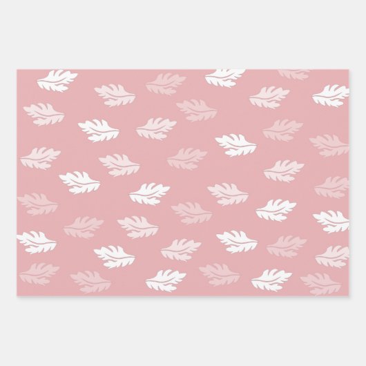 Roze Antiek lederen patroon Inpakpapier Vel (Voorkant)