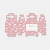 Roze Antiek lederen patroon voor doos Bedankdoosjes (Uitgevouwen)