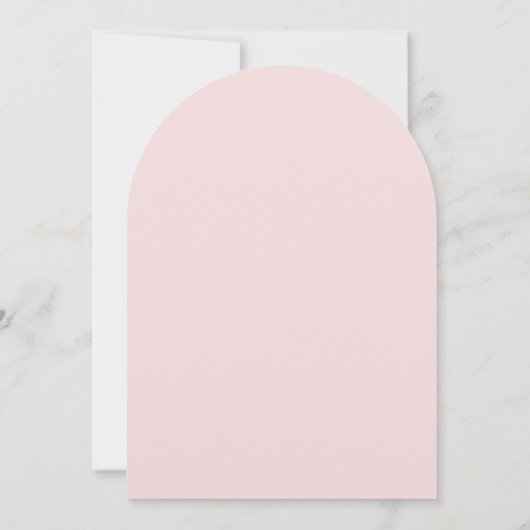 Roze Antiek Paris Monogram Uitnodiging (Achterkant)