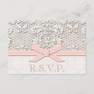 Roze Antiek RSVP Wedding Response Cards
