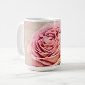 Roze Antiek stijl Roos Art Cup Mok (Voorkant links)