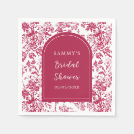 Roze Antieke Chinoiserie Bruidsdouche Servet