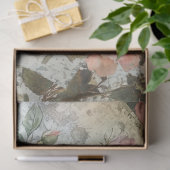 Roze antieke roos decoupage tissuepapier (Geschenk)