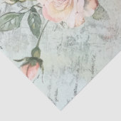 Roze antieke roos decoupage tissuepapier (Detail)
